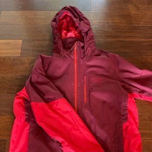 Mountain Hardwear Ski Jacket- Waterproof Insulated Jacket in Red SIZE XL